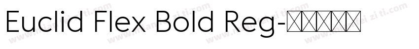 Euclid Flex Bold Reg字体转换